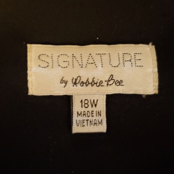 Signature By Robbie Bee Black White Polkadot Dress Size 18W - Picture 3 of 4